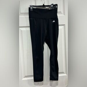 adidas Women's Medium Optime Stash Pocket High-Waisted 7/8 Leggings Black NWT